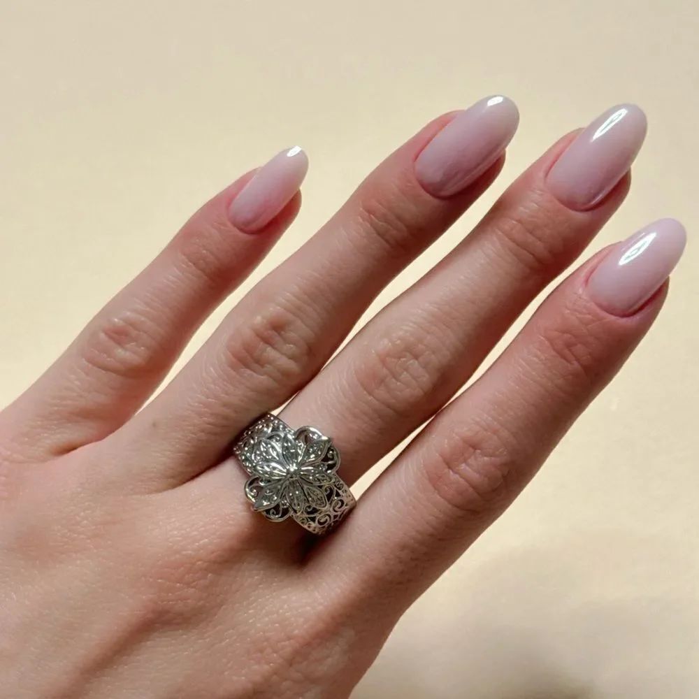 Boho flower ring M1337 - Picture 5 of 5